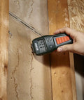 Pinless Moisture Meter For Wood And Building Materials For DIYers With Visual Moisture Icons measuring moisture on drywall wall