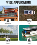 Wide application of Plug And Play 390W Solar Panel Kit With 100Ah Lithium Battery 1000W Inverter on workshop, RV, shed, and boat.