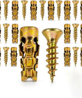 Heavy Duty 6X14MM Expansion Screw Kit For Cabinet Hinge Repair And Stripped Thread Rescue Tough Wall Anchors Built For Wood Tile And Brick 30 Piece Set showing various screws and anchors.