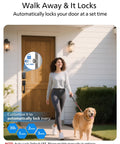 Wi-Fi Smart Door Lock With Handle Set And Keypad Deadbolt For Front Door Fingerprint Keyless Entry App Remote Control