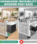 Heavy Duty 4x4 Post Base Uses Concealed Fasteners And Hidden Bolts For Secure Outdoor Deck Railings shown alongside conventional post bases.