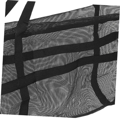 Close-up of Large Mesh Sports Bag With Dual Straps For Comfortable Carrying For Gym Scuba And Outdoor Activities Holds Basketballs Soccer Balls