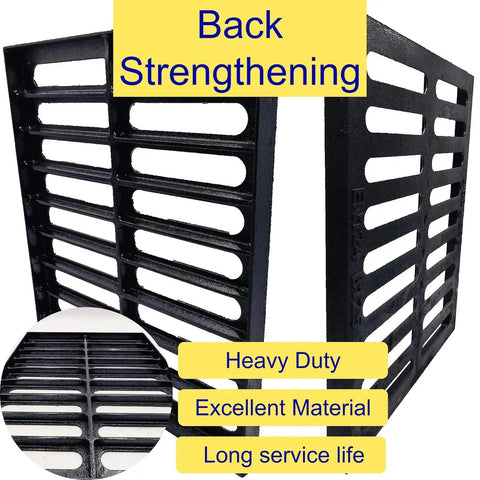 Heavy Duty Cast Iron Drain Grate 20x16 Inch For Garage And Driveway Built To Last With Ductile Iron Outdoor Trench Cover Black Rectangle Metal Sewer Grate High Load Capacity True 19.7x15.7 For Heavy Traffic