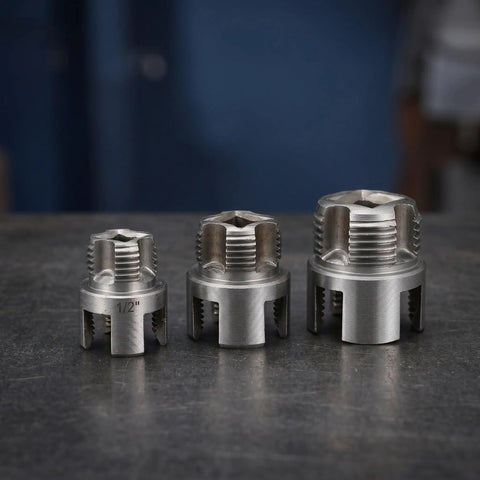 Dual Function Pipe Threading Tool Set For Water Lines Internal And External Thread Cutter Built To Last Pro Grade Steel