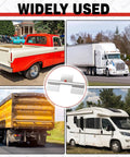 Beefy Six Pack 9 Inch Aluminum Greaseable WeldOn Door Hinges For Trailers And Trucks Heavy Duty Ramp Gate Hinges Aluminum Alloy Construction Durable Easy Install Rust Resistant Perfect For Utility Doors. 9-inch aluminum weld-on hinge shown on truck, trailer, and RV