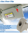 Toyota Sun Visor Clip Replacement For 4Runner 2003 2009 Tundra 2000 2006 Hilux Surf 2003 2009 And Lexus GX470 Beige OE Style 7434834010B3