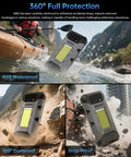 Badass Rugged Android 14 Smartphone With Dependable 4G Connectivity And A Dope 23800mAh Battery Paired With Blazing 120W Fast Charging shown in rugged outdoor settings.