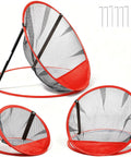 3 In 1 Golf Chipping Net Set With Pop Up Targets 12 Inch 18 Inch And 24 Inch Diameters For Indoor And Outdoor Practice Great Gift