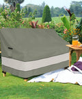 Outdoor Sofa Cover For Patio Furniture 79W 38D 35H Waterproof Heavy Duty Grey Green Built To Last All Weather Protection on bench