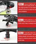 ZKH 3/4-in diamond core tile drill bit, vacuum brazed, 5/8-11 thread, shown in step-by-step install visuals.