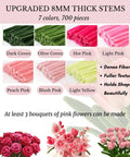 Ultimate Pipe Cleaner Flower Kit With 700 Piece DIY Bouquet Craft Set with chenille stems in 7 colors for beginners.