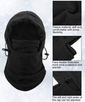 4 Pack Balaclava Ski Masks Windproof Fleece Adjustable Winter Face Cover For Men And Women Soft Thermal Mask Set In Black