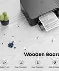 Lateral File Cabinet With Rolling Drawers used as a printer stand, showing durability features on a wooden board surface.