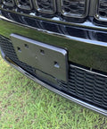 Front Bumper License Plate Frame Bracket Tag Holder For 2022 2023 2024 Jeep Grand Cherokee grass background