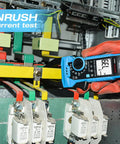 Pro Grade Inrush Clamp Meter Multimeter 1000A True RMS 6000 Counts AC DC Current And Voltage Tester testing in electrical panel