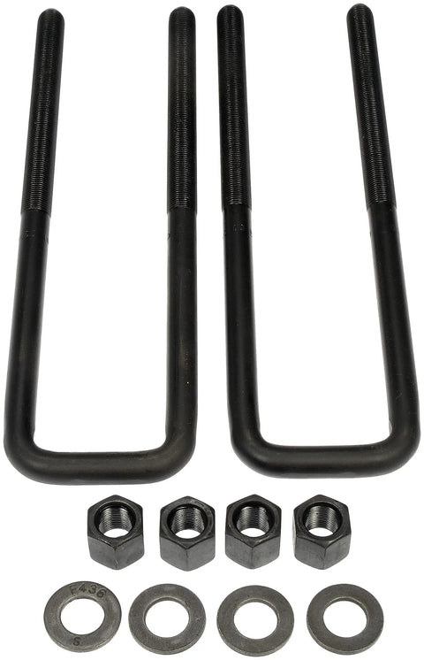 Rear Leaf Spring Axle U Bolt Kit For Select Cadillac, Chevrolet, GMC Models with nuts and washers, heavy duty steel construction