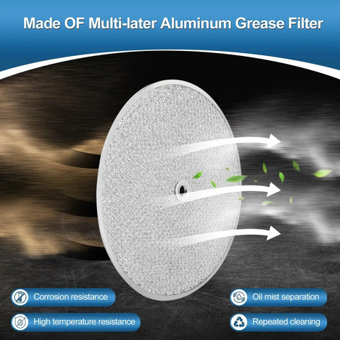 Multi-layer aluminum grease filter demonstrating airflow and grease separation, corrosion resistance, and high temperature resistance.