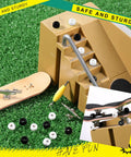 16 Piece Fingerboard Tool Kit With CNC Lathed Bearing Wheels Nut Drivers And Screwdrivers For Quick Tune Ups On The Fly displayed on grass
