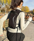 Hydration Vest For Running And Hiking With Built In Water Reservoir Breathable Back Panel Lightweight Hydration Pack