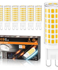 G9 LED Bulbs 6W Soft White 3000K Bi Pin Base 600LM 60W Halogen Equivalent Ceramic Base Chandelier Bulbs Non Dimmable Pack Of 6