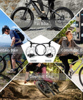 Bucklos MTB hydraulic disc brake set with 160mm rotors, aluminum levers, 2-piston calipers and PM/IS adapters