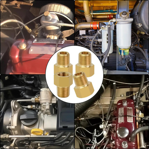 Brass Inverted Flare Female Brake Adapter Fitting One Eighth Inch NPT To Three Eighths Twenty Four Inch in engine compartments