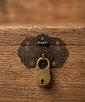 Antique Style Jewelry Box Hardware Kit with Hinges Latch and Padlock Key for DIY Woodworking Keepsake Chests Classic European Look