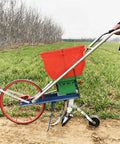 Hand Push Garden Seeder Walk Behind Row Planter Manual Seeder Machine With Large Capacity Seed And Fertilizer Spreader