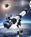 WiFi Eyepiece For Telescope With Slick 4.3 Inch HD Screen And 1080P Real Time Imaging in use for astronomy photography.