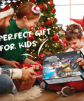 Family opening Rad 2WD Off Road RC Truck With Bright LED Headlights And Body Lights All Terrain Remote Control Car gift