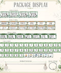 Fresh Botanical Flip Calendar Bulletin Board Set With Holder For Teachers And Home Office Decor with date and weather cards