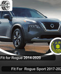 Nissan Rogue 2014-2020 with OEM brake fluid reservoir cap detail inset