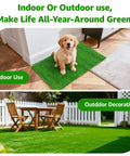 All Weather Artificial Turf For Dogs And Indoor Potty Training Replacement Grass Rug For Patio Balcony Lawn Weatherproof