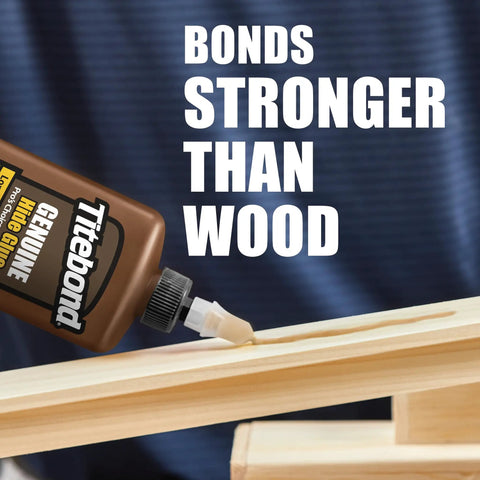 Ready Mix Hide Glue Sixteen Oz for Fine Furniture and Antique Restoration applied on wood surface.