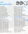 JAVIK rear wheel bearings for Polaris ATV/UTV; two metal bearings with snap rings (40x74x40)