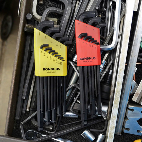Stubby Ball End Hex Key Set Double Pack With Low Profile Short Arm And Angled Entry Up To 25 Degrees For Tight Spaces In Inches