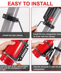Quick Release Fire Extinguisher Mount Bracket For Offroad Jeeps And Utvs Secures 1-10 Lb Extinguishers On Roof Racks installation guide
