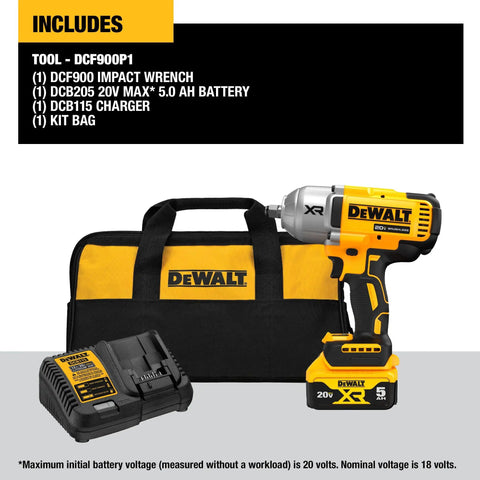20V Max Cordless Impact Wrench With Hog Ring Anvil, Brushless High Torque Half Inch, Four Modes And Variable Speed Trigger