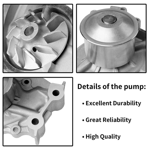 Beefed Up Timing Belt Kit With Water Pump For 3.0L 1MZFE And 3.3L 3MZFE V6 DOHC 24V Engines water pump details
