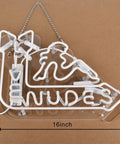 Live Nudes Neon Sign For Bars And Home Glass Neon Lights On Acrylic Backing Preassembled Wall Decor 16x12 Inches