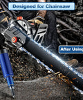 Three Pack Chainsaw Grease Gun Set, Preloaded Mini Grease Guns For Bars And Sprockets, Transparent Chamber Lets You See Grease Level, Easy Lubing, Reduces Wear, Improves Performance, Ready To Use. Designed for chainsaw bar lubrication.