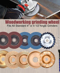 14 Piece Wood Carving Disc Set For 4 Inch Or 4 And A Half Inch Angle Grinders Includes Chainsaw Disc 12 Tooth Shaping Disc 60 And 80 Grit Flap Wheels Five Eighth Inch Adapters Universal Wrench For Cutting Grinding Shaping And Sanding