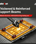 Heavy Duty Platform Truck Flatbed Cart With 881 Lb Load Capacity, Reinforced Steel Base, Thickened Frame, Easy Push Handle, Tie Down Rope Included, 35.4 Inch Long by 23.6 Inch Wide by 34 Inch High for Moving Heavy Loads, reinforced support beams