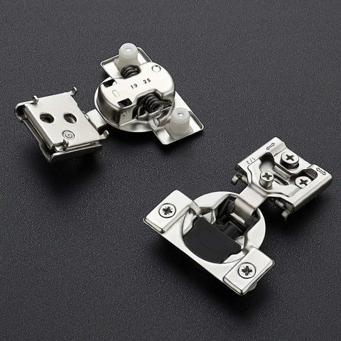 30 Pack 15 Pairs Half Inch Overlay Soft Close Cabinet Hinges For Kitchen Satin Nickel Hidden Concealed Self Closing