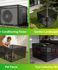 Heavy Duty 2 In 1 Outdoor Compost Bin With Lid, Large 93/130 Gallon Garden Waste Cage, Galvanized Steel Perforated Panels in use