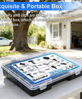 Shop Grade Auto Repair Fastener Assortment With 130 Pieces U Nut Clips Body Bolts Screws And Push Retainers For Bumper Fender Trim Panels No Drama Garage Essential Snap Tight Set in portable box on table.
