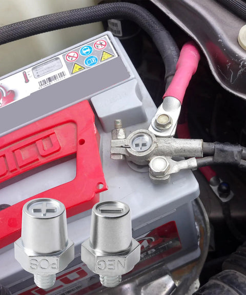 Heavy Duty Battery Post Adapter For Slick Side To Top Terminals On Your Daily Driver Rig Using Tough As Nails Zinc Alloy Build And No Fuss Charging Cable Swaps on battery.