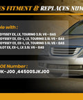 Honda Odyssey Pilot CV Intermediate Shaft Replacement 2005 2006 2007 Easy Install Be Ready to Roll Replaces 44500SJKJ00 Axle Half Shaft Assembly Drivetrain Upgrade, silver Honda SUV front view