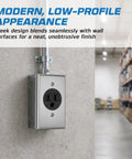 Heavy Duty 4x2 Electrical Blank Cover Plates With One Half Inch Knockouts 4 Pack Galvanized Steel Conduit Access Covers installed