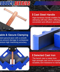 Cast Iron Welding Angle Clamp With 90 Degree Right Angle Design Built Tough Heavy Duty Two Axis Corner Clamp Self Centering